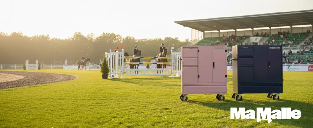 malle concours équitation cheval