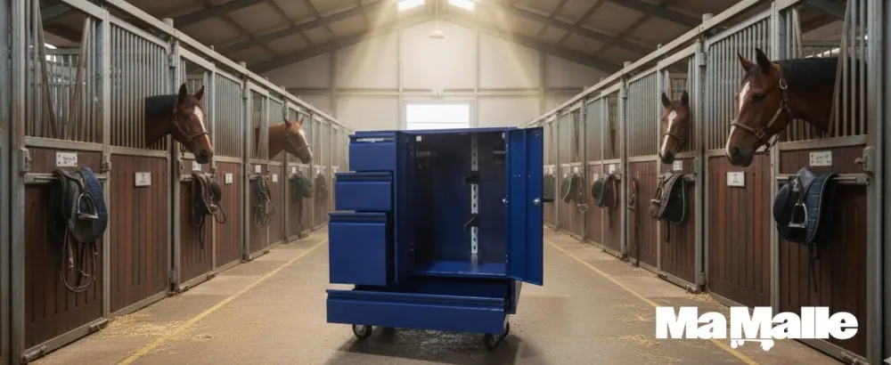 malle concours équitation cheval